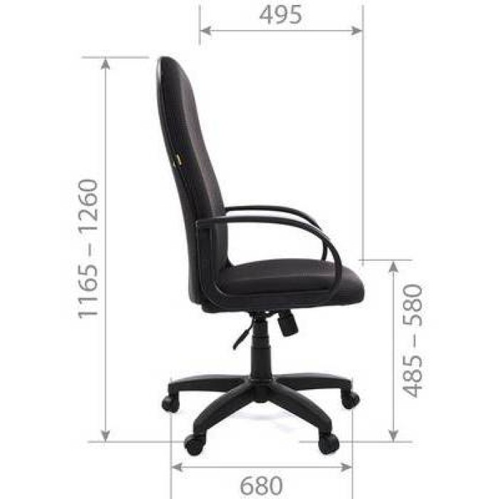 Chairman 279 Кресло руководителя в ткани JP 15-2