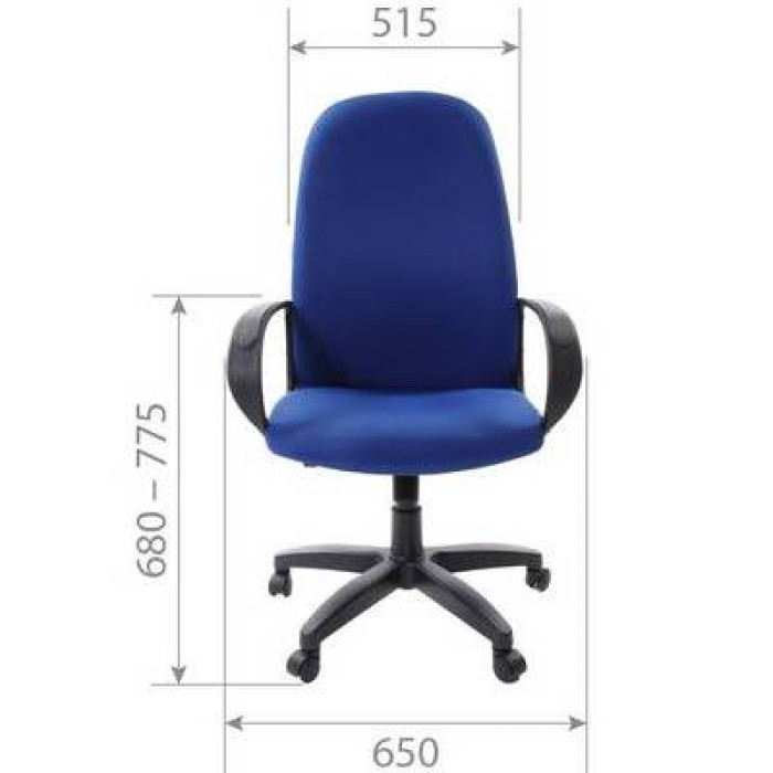 Chairman 279 Кресло руководителя в синей ткани TW-10