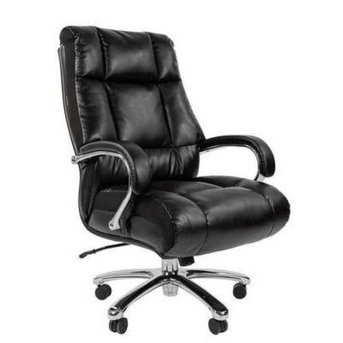 Chairman 405 Эко Кресло руководителя в черной экокоже