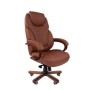 Chairman 406 (Экокожа коричневая) Кресло руководителя