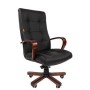 Chairman 424 WD (Кожа черная) Кресло руководителя