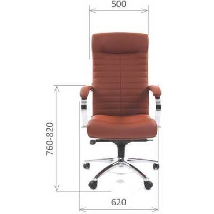 Chairman 480 Эко Кресло руководителя в коричневой экокоже