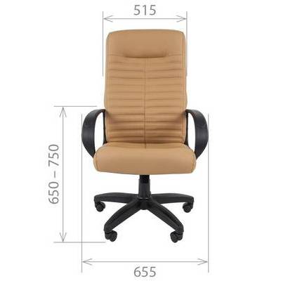 Chairman 480 LT (Экокожа бежевая) Кресло руководителя