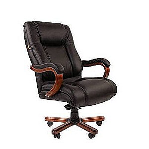 Chairman 503 (Кожа черная) Кресло руководителя