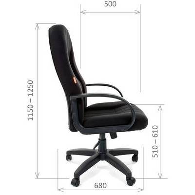 Chairman 685 (Ткань стандарт черная) Кресло руководителя