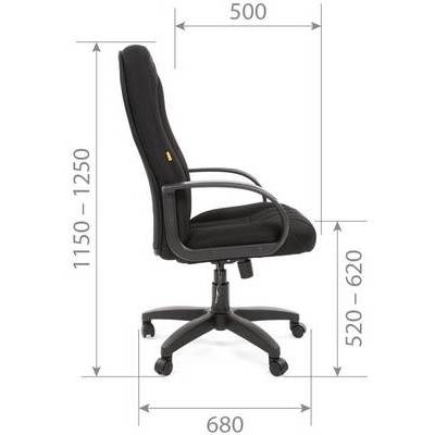 Chairman 685 (TW-11 ткань черная) Кресло руководителя