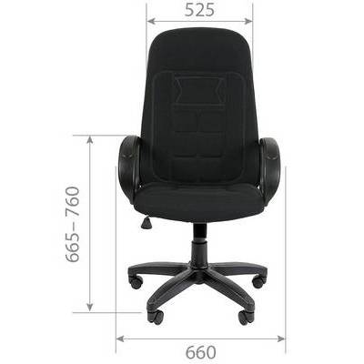 Chairman 727 (Ткань стандарт черная) Кресло руководителя