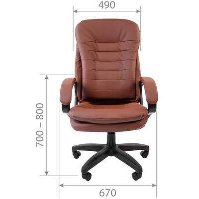 Chairman 795 LT (Экокожа коричневая) Кресло руководителя