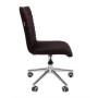 Chairman 020 (Ткань велюр черный) Офисное кресло