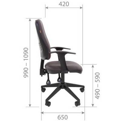 Chairman 661 (Ткань серая) Офисное кресло