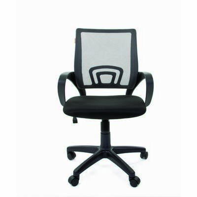 Chairman 696 Black (Ткань TW-11 черная/сетка серая) Офисное кресло