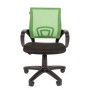 Chairman 696 Black (Ткань TW-11 черная/сетка зеленая) Офисное кресло