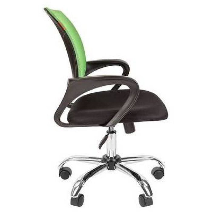 Chairman 696 Chrome Офисное кресло в черной TW-11 ткани, сетка зеленая