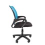 Chairman 696 LT (Ткань черная/сетка голубая) Офисное кресло