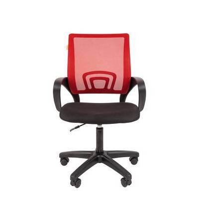 Chairman 696 LT (Ткань черная/сетка красная) Офисное кресло