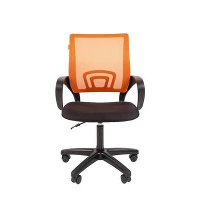 Chairman 696 LT (Ткань черная/сетка оранжевая) Офисное кресло