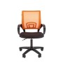 Chairman 696 LT (Ткань черная/сетка оранжевая) Офисное кресло