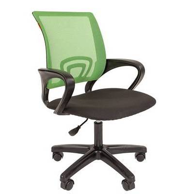 Chairman 696 LT (Ткань черная/сетка зеленая) Офисное кресло