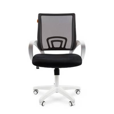 Chairman 696 White (Ткань TW-11 черная/сетка черная) Офисное кресло