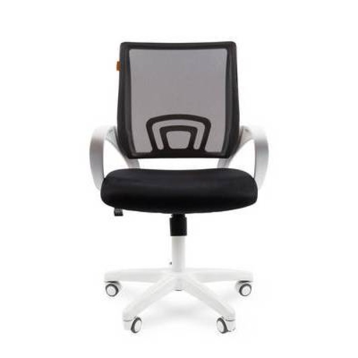 Chairman 696 White Офисное кресло в черной TW-11 ткани, сетка черная
