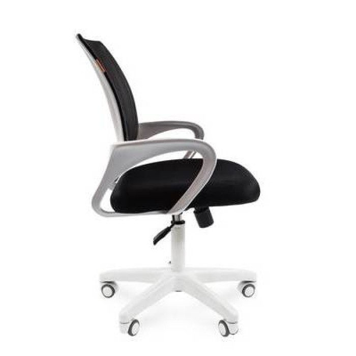 Chairman 696 White Офисное кресло в черной TW-11 ткани, сетка черная