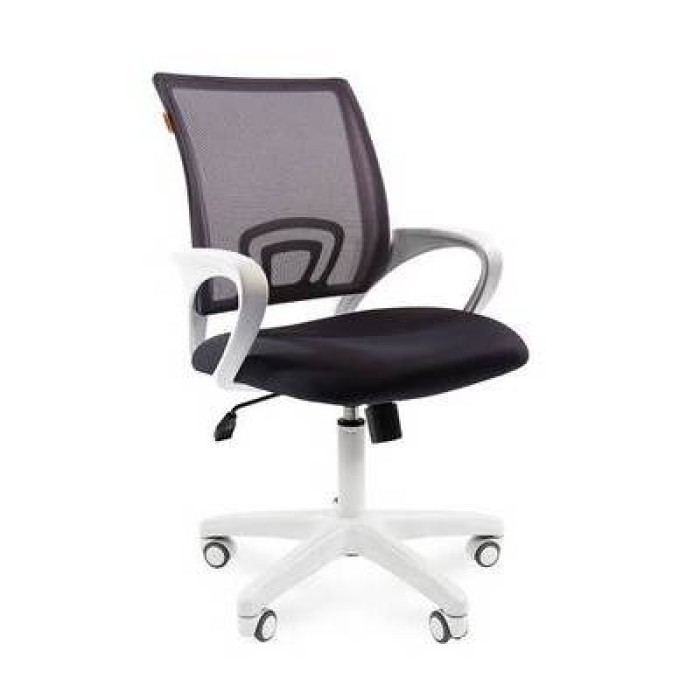 Chairman 696 White Офисное кресло в серой TW-12 ткани, сетка серая