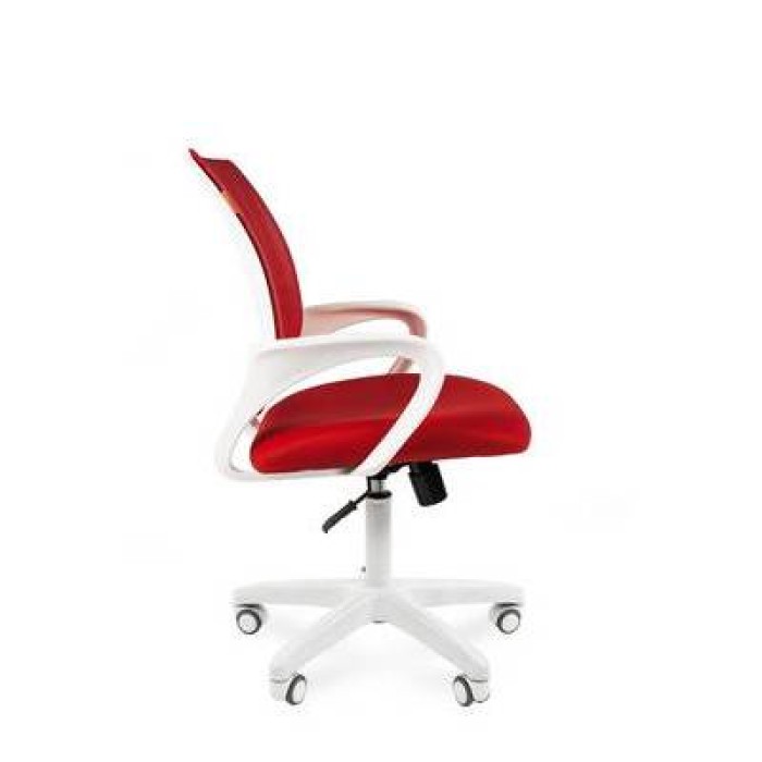 Chairman 696 White Офисное кресло в красной TW-19 ткани с красной сеткой