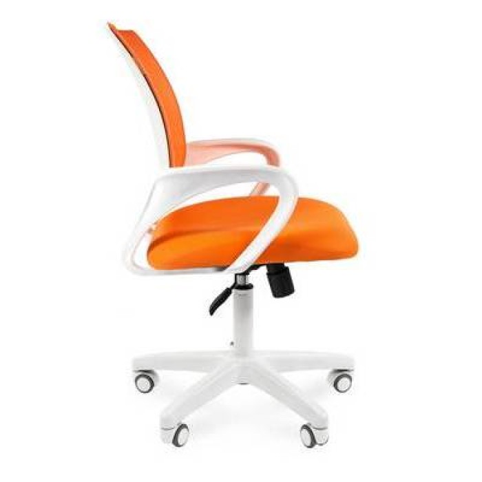 Chairman 696 White Офисное кресло в оранжевой TW-16 ткани с оранжевой сеткой
