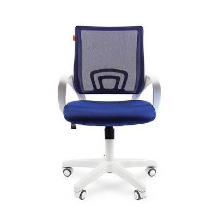 Chairman 696 White Офисное кресло в синей TW-10 ткани с синей сеткой