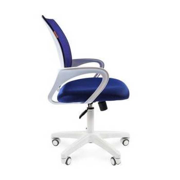 Chairman 696 White Офисное кресло в синей TW-10 ткани с синей сеткой