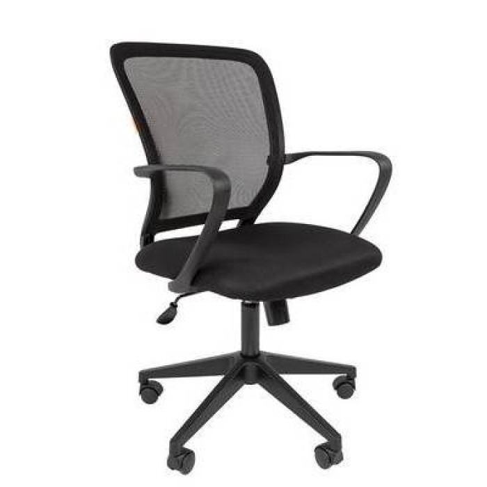 Chairman 698 Офисное кресло в черной TW-11 ткани, сетка черная