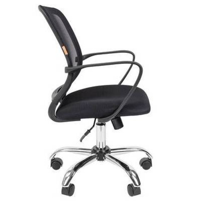 Chairman 698 Chrome Офисное кресло в черной TW-11 ткани, сетка черная