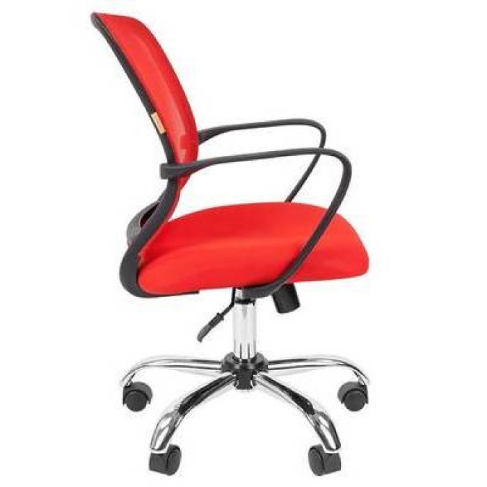 Chairman 698 Chrome Офисное кресло в красной TW-19 ткани с красной сеткой