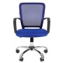 Chairman 698 Chrome (Ткань TW-10 синяя/сетка синяя) Офисное кресло