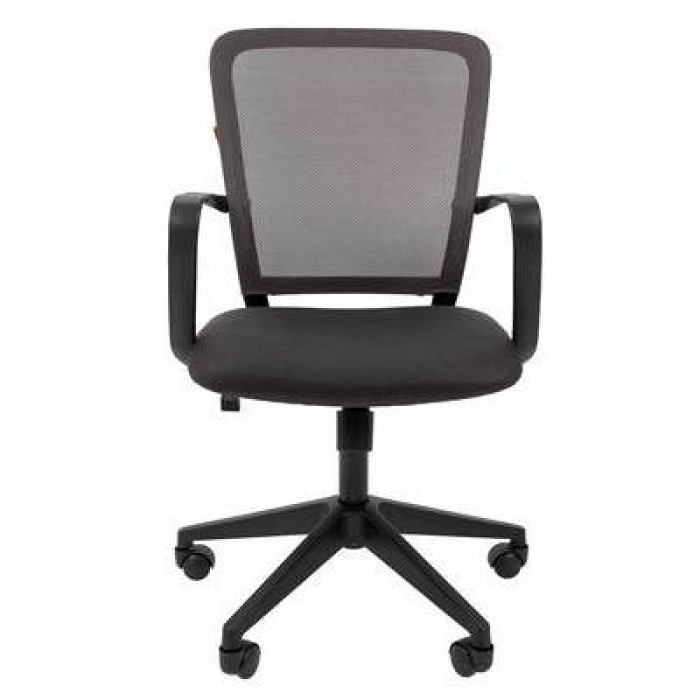 Chairman 698 Офисное кресло в серой TW-12 ткани с серой сеткой
