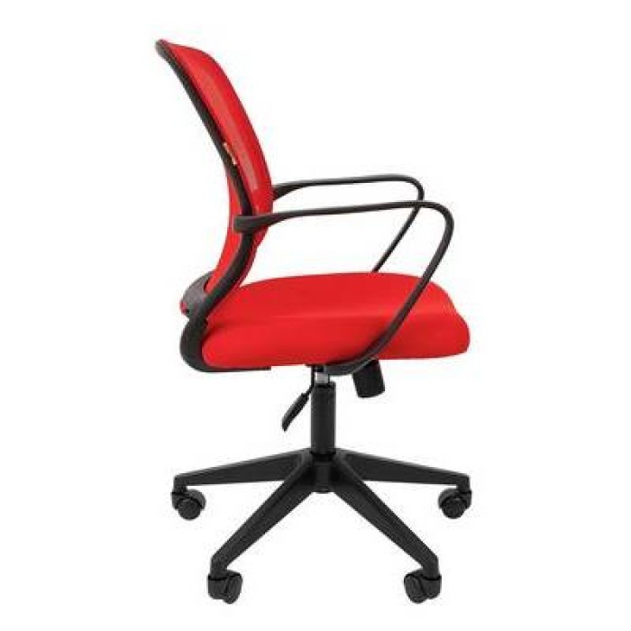 Chairman 698 Офисное кресло в красной TW-19 ткани с красной сеткой