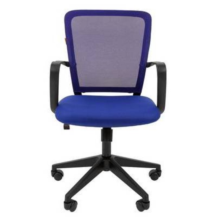 Chairman 698 Офисное кресло в синей TW-10 ткани с синей сеткой