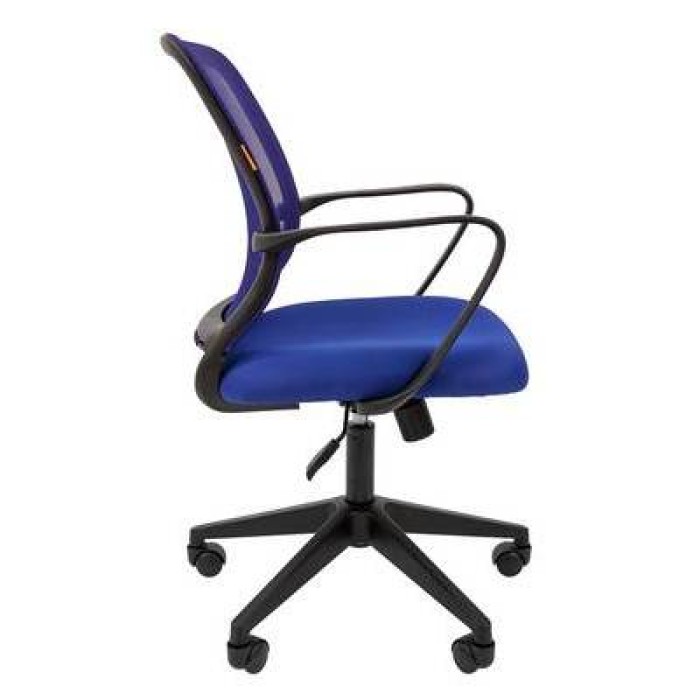 Chairman 698 Офисное кресло в синей TW-10 ткани с синей сеткой