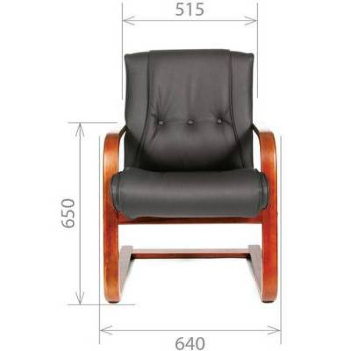 Chairman 653V конференц-кресло, черная кожа