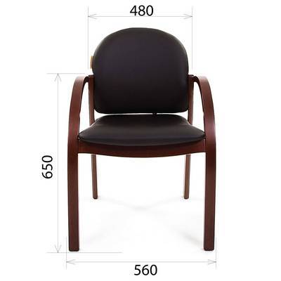 Chairman 659 (Экокожа черная) Конференц-кресло