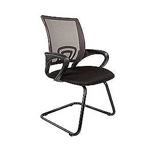 Chairman 696V (Ткань TW-11 черная/сетка серая) Конференц-кресло