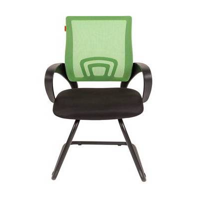 Chairman 696V (Ткань TW-11 черная/сетка зеленая) Конференц-кресло