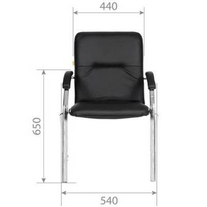 Chairman 850 конференц-кресло в черной экокоже