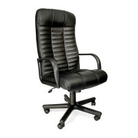 Atlant A plast (Черная экокожа) Кресло руководителя