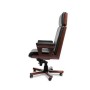 Cadis A (Черная кожа/темный орех) Кресло руководителя