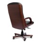 Cannes A (Черная кожа/темный орех) Кресло руководителя