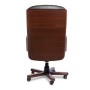 Cannes A (Черная кожа/темный орех) Кресло руководителя