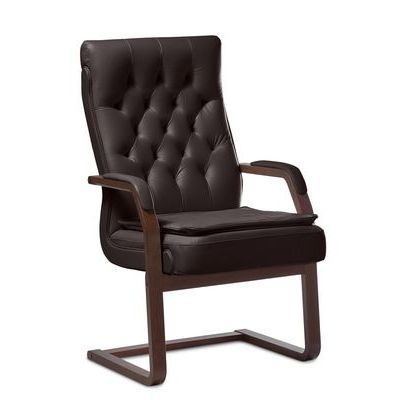 Darwin C (Коричневая кожа/темный орех) Конференц-кресло