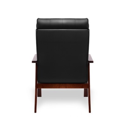 Darwin D (Черная кожа/темный орех) Конференц-кресло