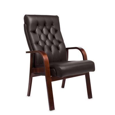 Darwin D (Коричневая кожа/темный орех) Конференц-кресло